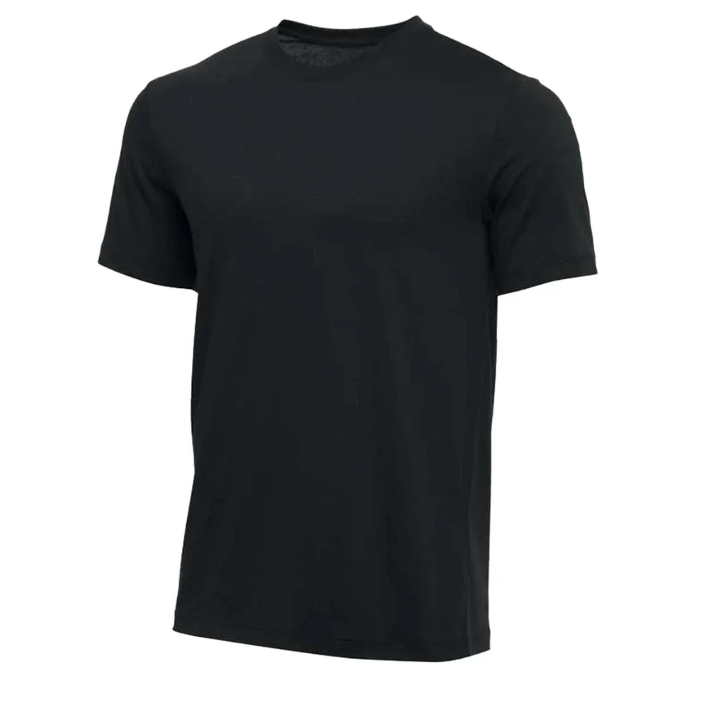 Nike Womens Training Tee Athletic Cut Black Medium Short Sleeve Crew Neck Shirt